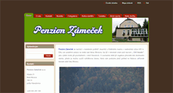 Desktop Screenshot of penzionzamecek.cz